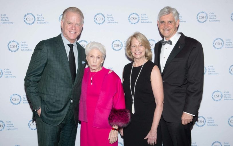 photo of Double Helix Medals Dinner 2019 - Bruce Stillman, Nancy Wexler, Marilyn Simons, Boomer Esiason