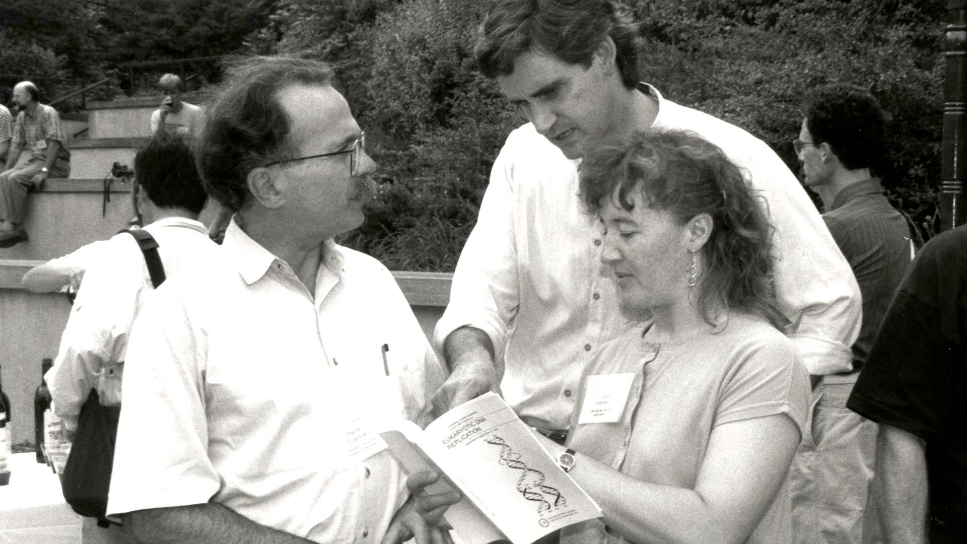 photo of David Clayton, Bruce Stillman, and Carol Greider